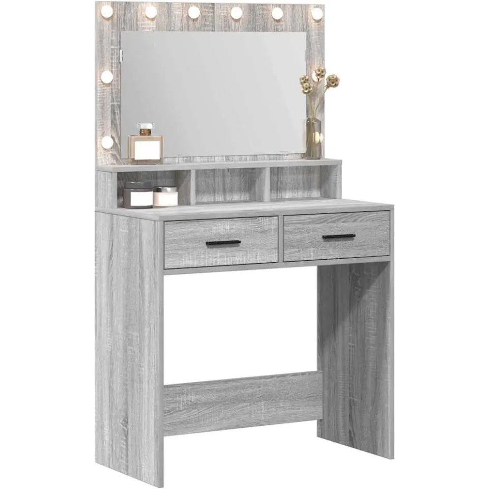 vidaXL Plafondtafel Grijs Sonoma 79 x 41 x 135 cm Bewerkt hout
