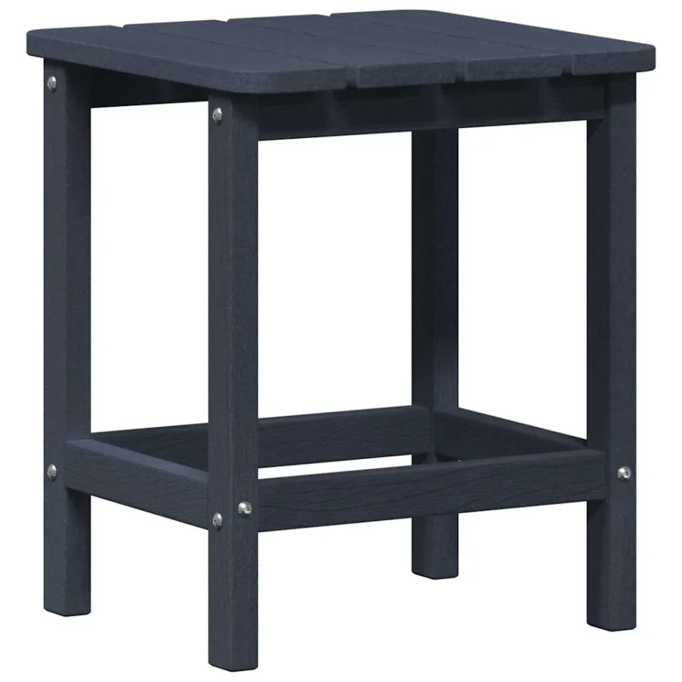 vidaXL Bijzettafel Marineblauw 38 x 38 x 46 cm Polyetheen, foto 3