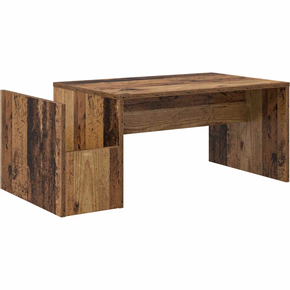 vidaXL Salontafel Oudhout 90 x 45 x 35 cm Bewerkt hout Bruin