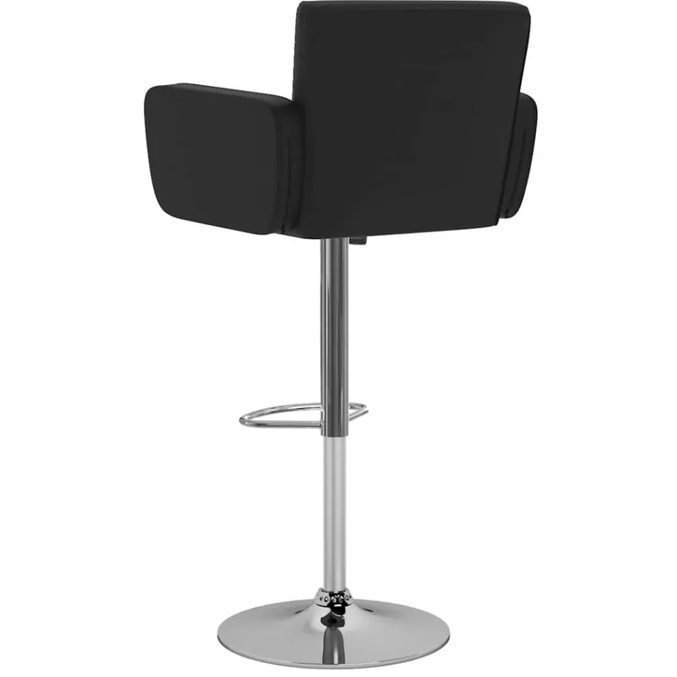 vidaXL Barstoelen 2 st kunstleer zwart, foto 3
