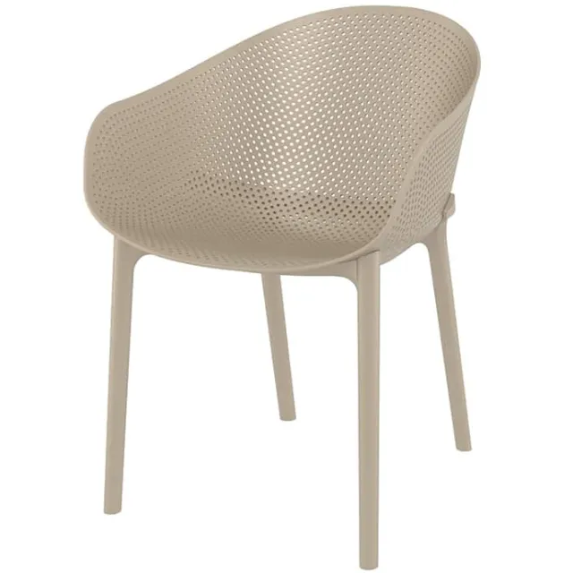 Tuinstoel Sky pro taupe kunststof