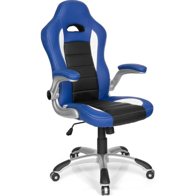 hjh office Racer Sport - Bureaustoel - Gamingstoel - Blauw / zwart