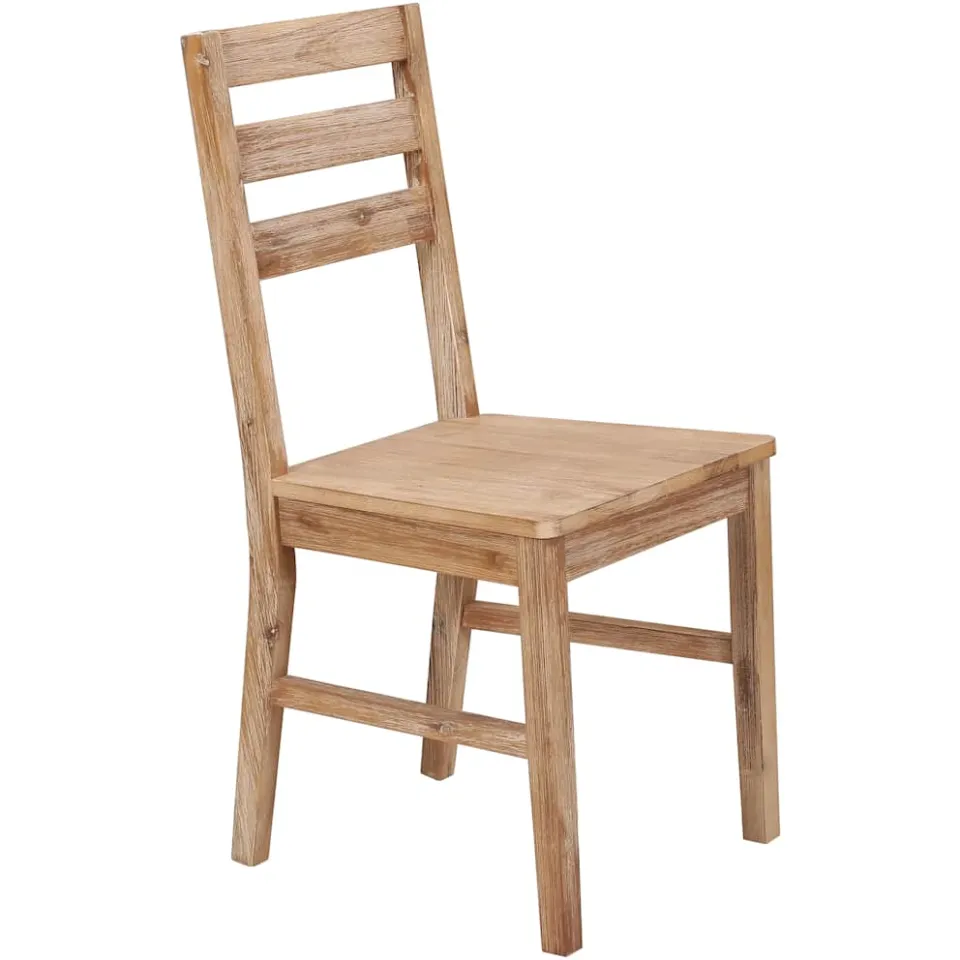 vidaXL Eetkamerstoelen 6 st massief acaciahout bruin, foto 2