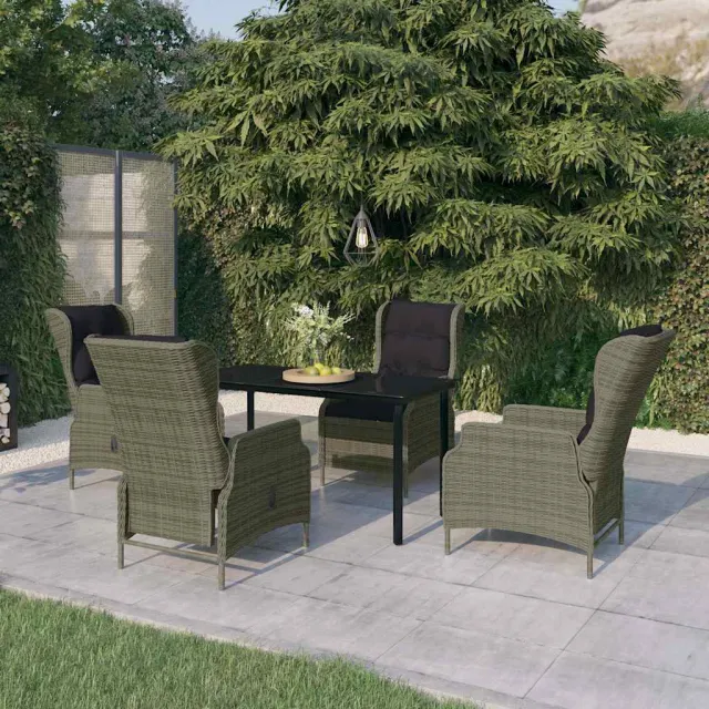 vidaXL 5-delige Tuinset bruin, foto 2