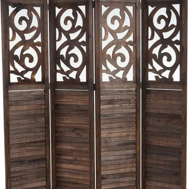 Cosmo Casa Scherm Istanbul - Kamerverdeler - Privacyscherm - Ornamenten - 170x160 cm - Bruin