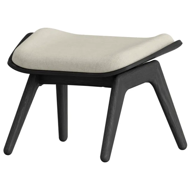 Umage The Reader Ottoman houten voetenbank zwart - White sands