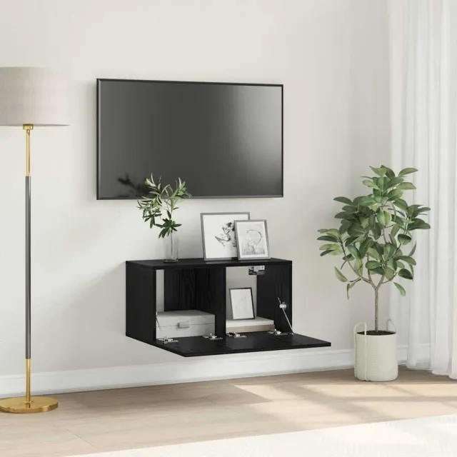 vidaXL Tv-meubelset 60 x 30 x 30 cm Zwart Bewerkt hout, foto 2