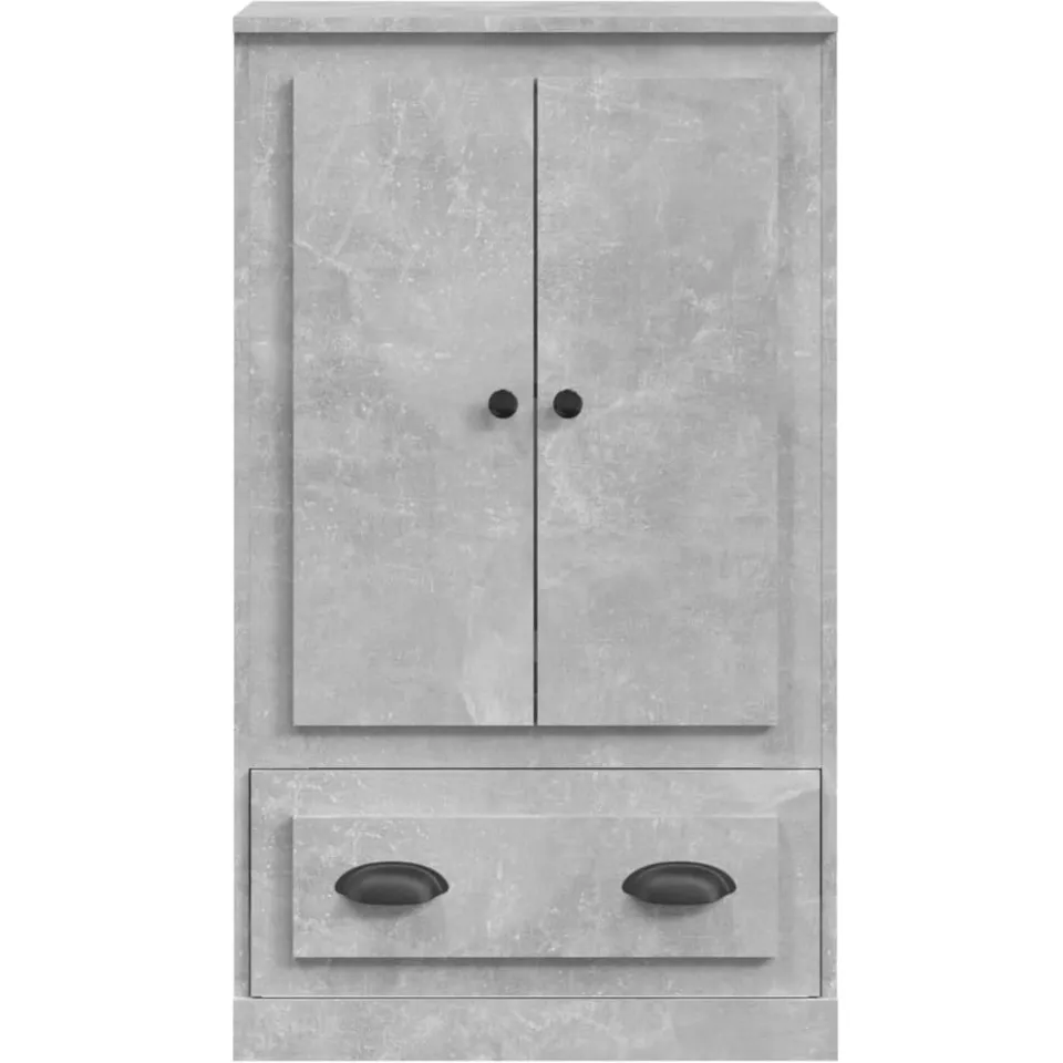 vidaXL Hoge kast 60x35,5x103,5 cm bewerkt hout betongrijs grijs, foto 4