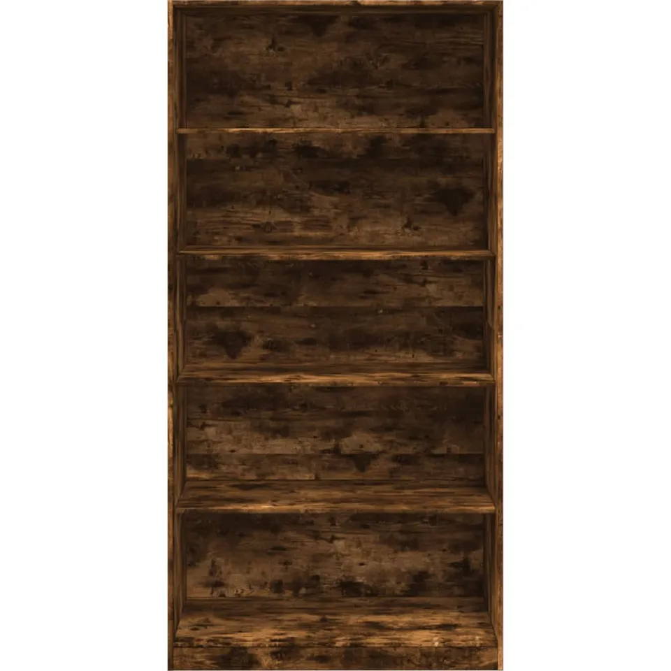 vidaXL Kledingkast 100x50x200 cm bewerkt hout gerookt eikenkleurig