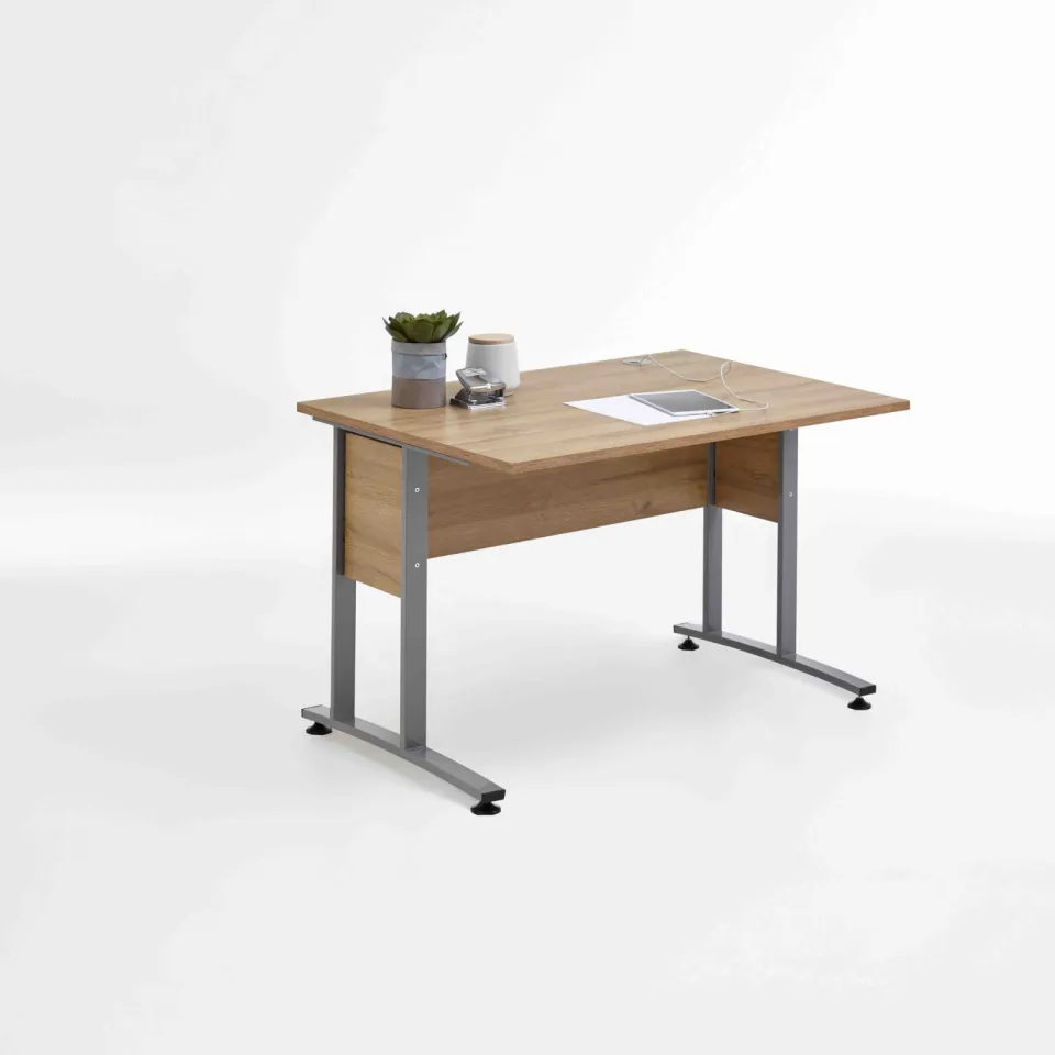 Bureau Nereus Oudeiken 120 cm bruin, foto 3