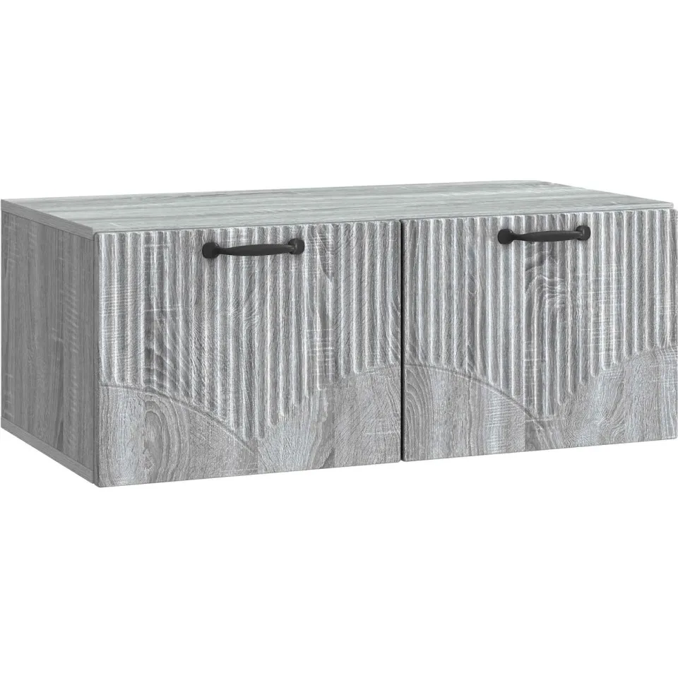 vidaXL Wandbeugel TV-kast Grijs sonoma 78,5 x 41 x 30 cm Bewerkt hout