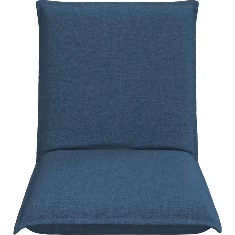 vidaXL Verstelbare vlo stoelen Blauw Stof, foto 4