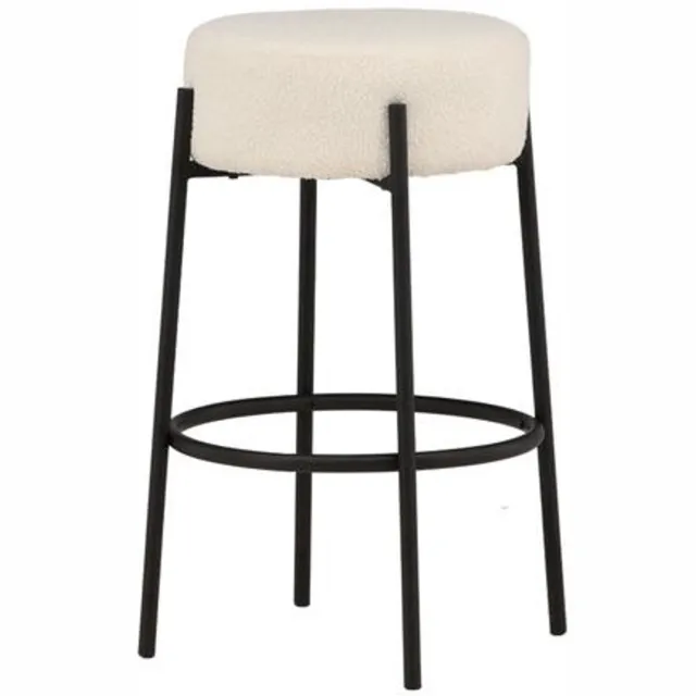 Svea Soko barkruk 70 cm - boucle - wit