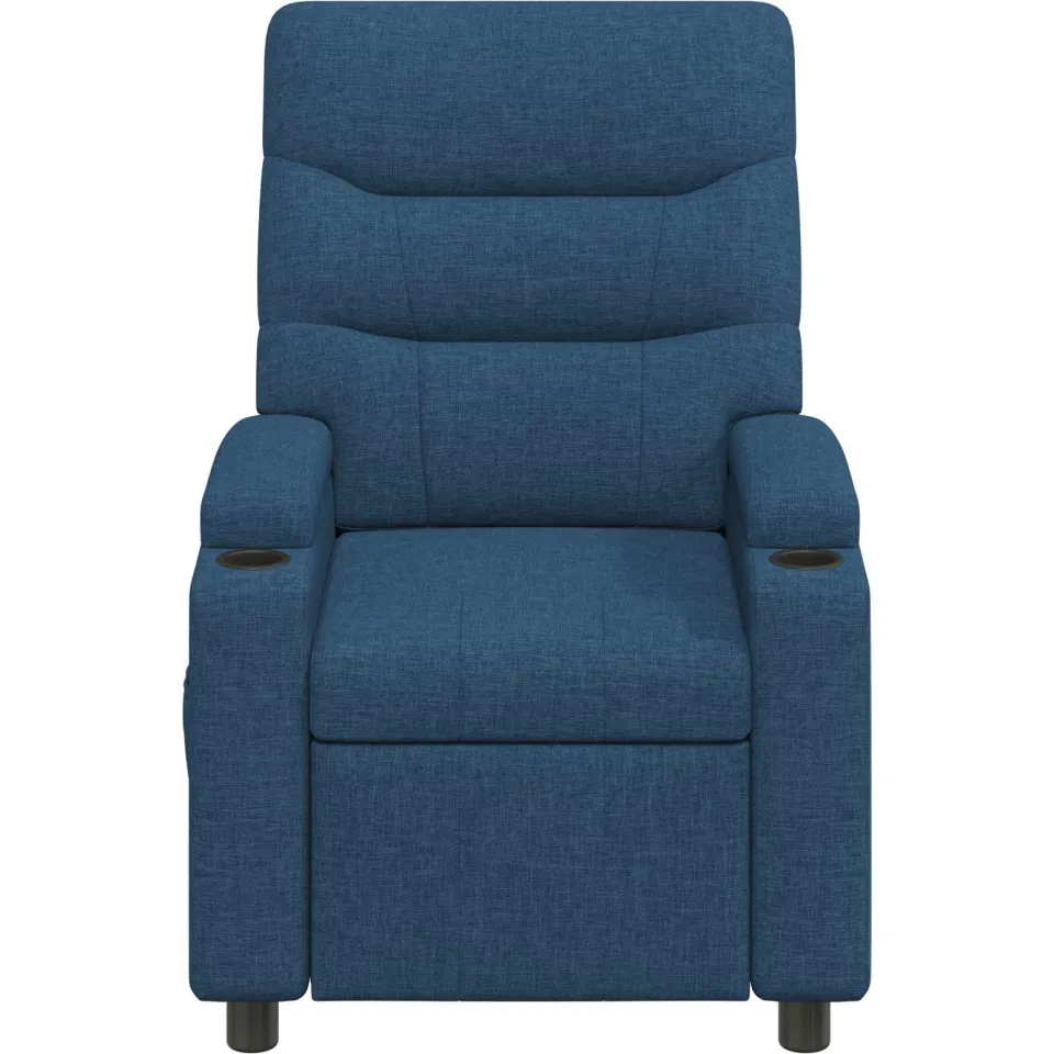 vidaXL Ligstoel Blauw 75 x 95 x 103 cm Stof, foto 4