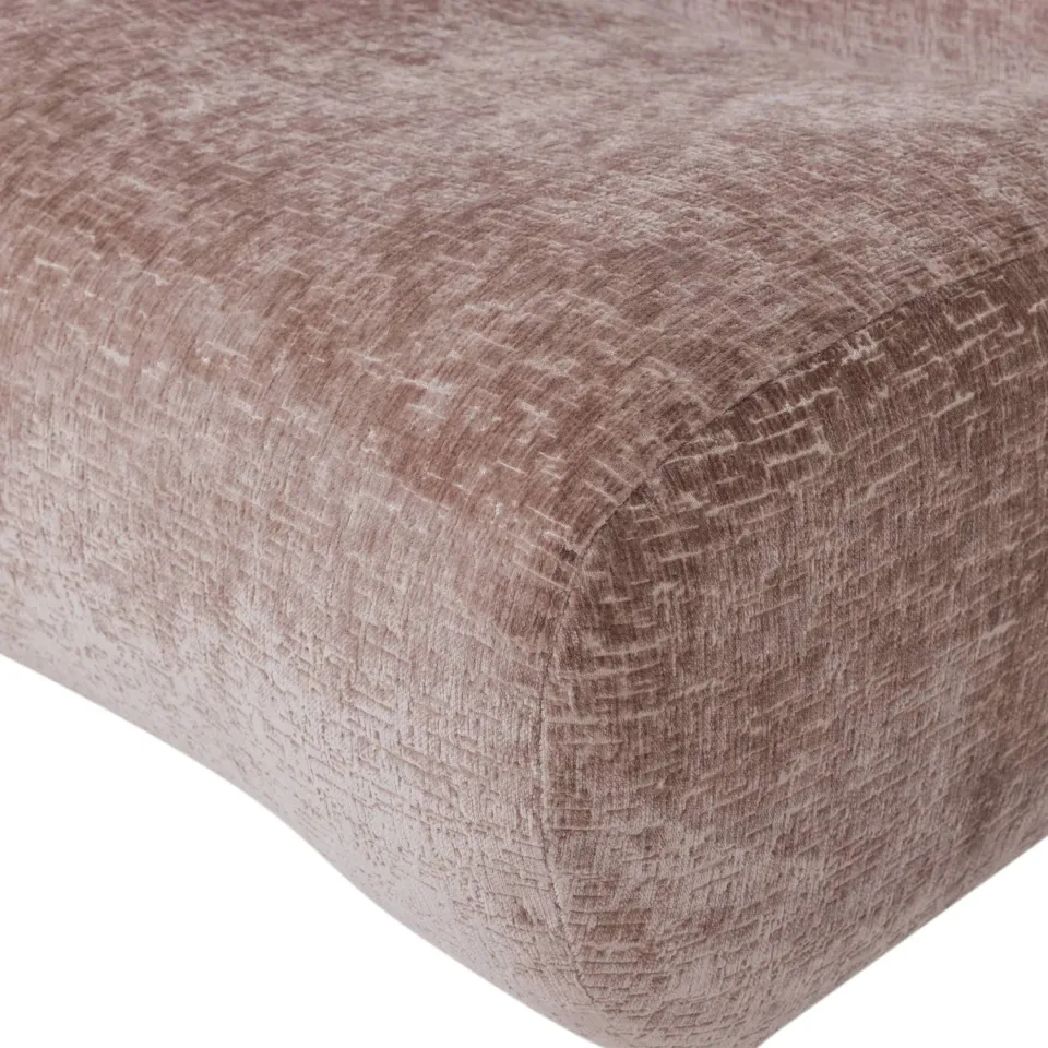 WOOOD Nomu Fauteuil Craquelé - Velvet - Lichtblauw - 74x76x92, foto 7