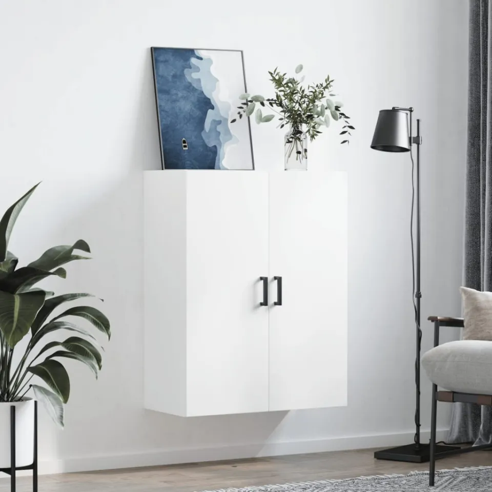 vidaXL Wandkast 69,5x34x90 cm wit, foto 2