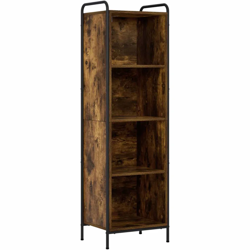 vidaXL Boekenkast 55,5 x 33 x 174 cm Bewerkt hout Gerookt eiken, foto 3