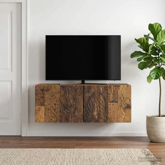 vidaXL Wandbeugel TV-kast 78,5 x 31 cm Oud hout Bewerkt hout bruin