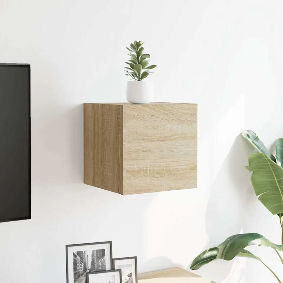 vidaXL Tv-wandmeubel 30,5x30x30 cm sonoma eikenkleurig, foto 2