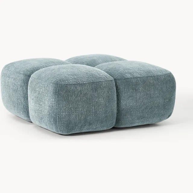 Westwing Collection Voetenbank Tayla Blauw