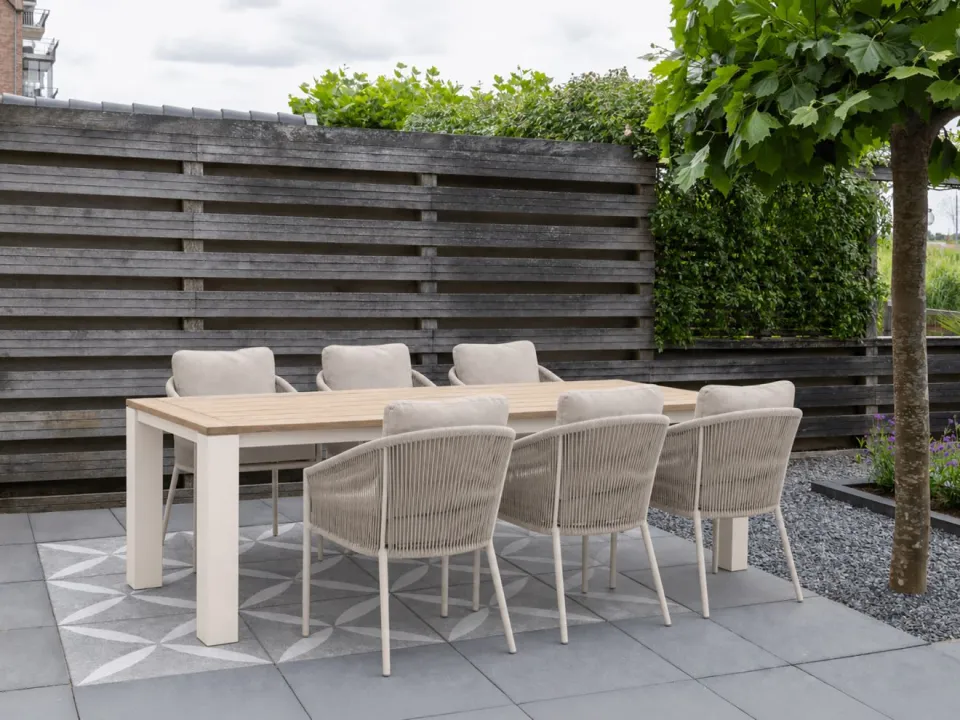 Bellagio tuinmeubelen Bellagio Mineo/ROUGH-X 240cm dining tuinset 7-delig bruin, foto 5