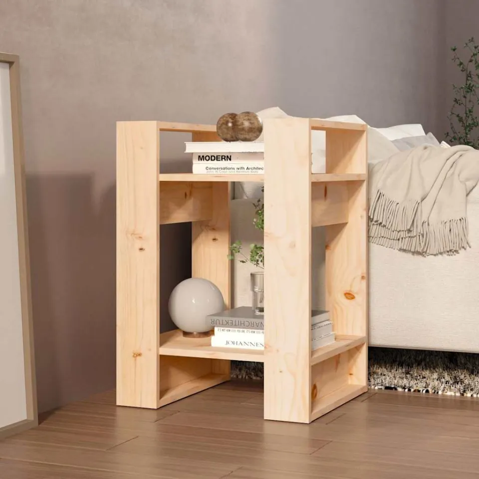vidaXL Boekenkast/kamerscherm 41x35x57 cm massief grenenhout bruin, foto 3