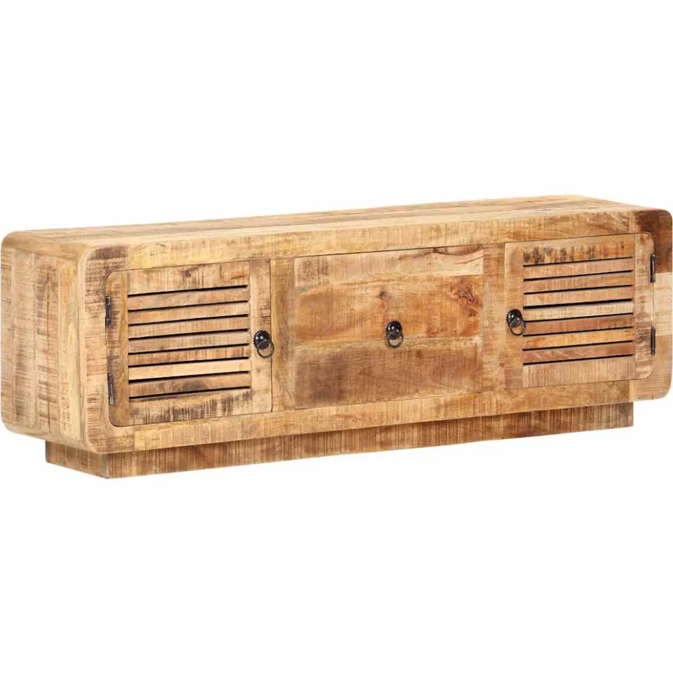 vidaXL Tv-meubel 120x30x40 cm ruw mangohout bruin, foto 3