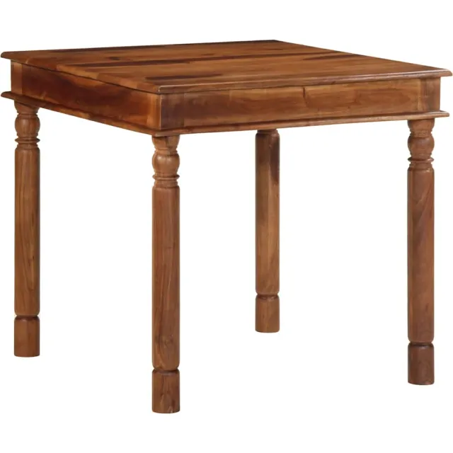 vidaXL Eettafel 80x80x77 cm massief acaciahout Bruin