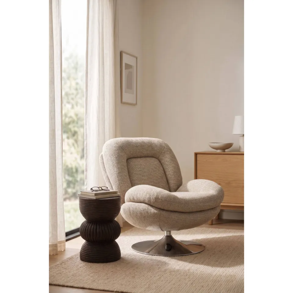 Housecraft Living draaifauteuil Romy bruin, foto 3