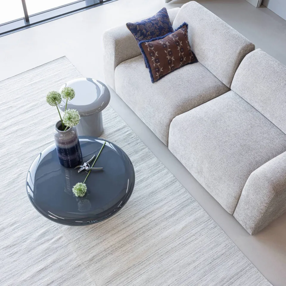 WOOOD Alvo Salontafel - MDF Hoogglans - Donkergrijs - 32x80x80, foto 2