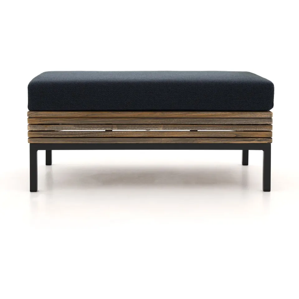 ROUGH Furniture ROUGH-D lounge voetenbank 89x52,5cm bruin, foto 2