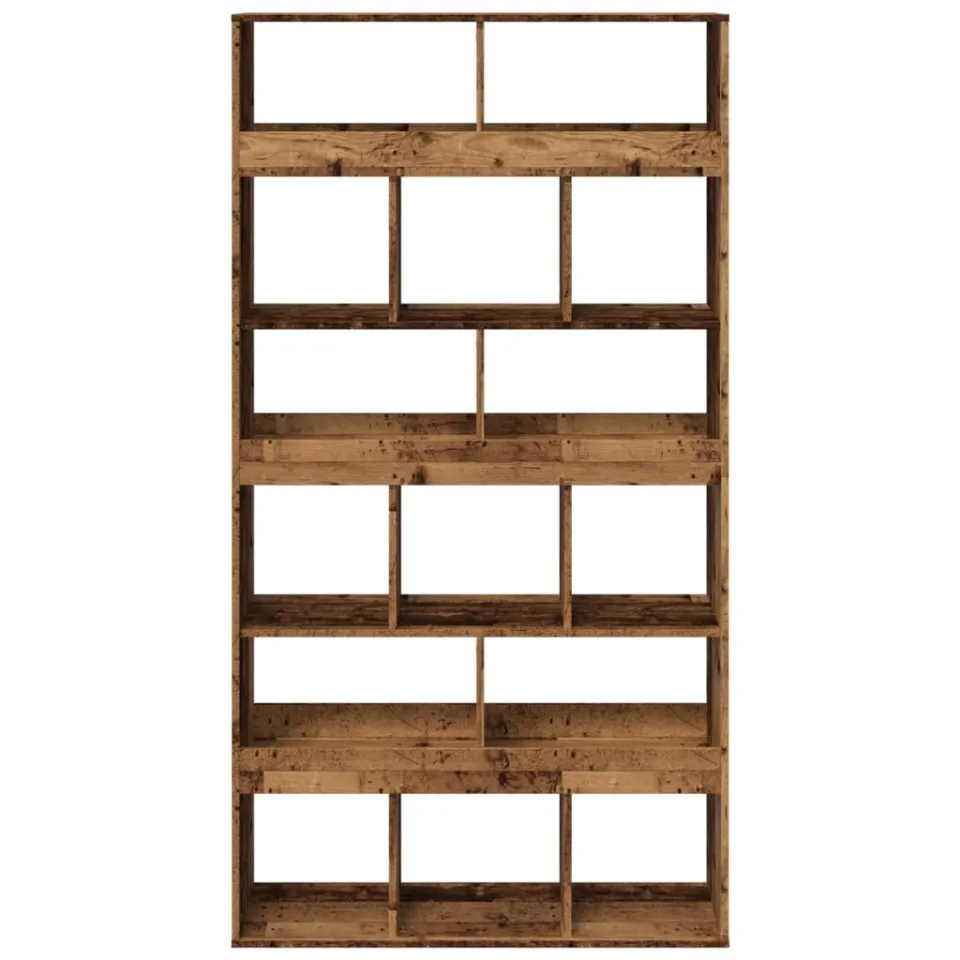vidaXL Boekenkast 100x33x187,5 cm bewerkt hout oud houtkleurig bruin, foto 4