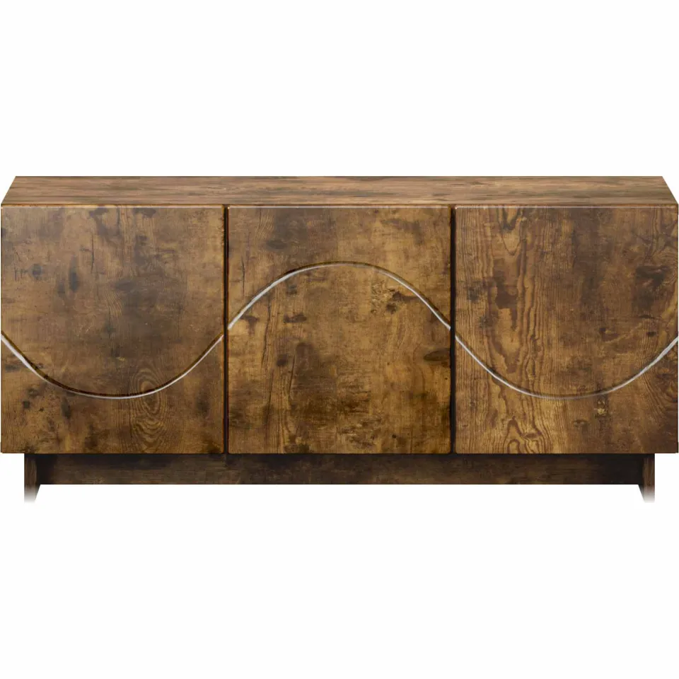 vidaXL tv-meubel 90 x 34,5 x 40 cm Gerookt eiken Bewerkt hout, foto 4