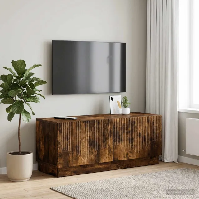 vidaXL Tv-meubel Gerookt eiken Bewerkt hout, foto 2