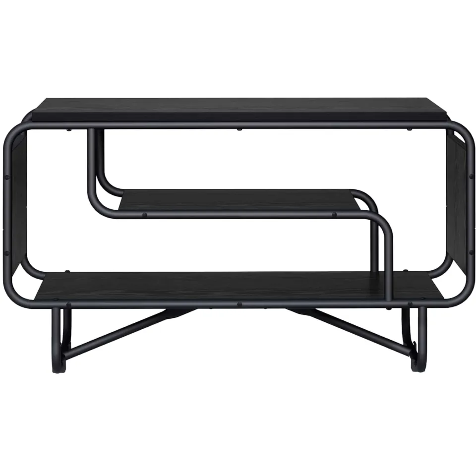 vidaXL TV-standaard 80 x 36 x 45 cm Zwart eiken
