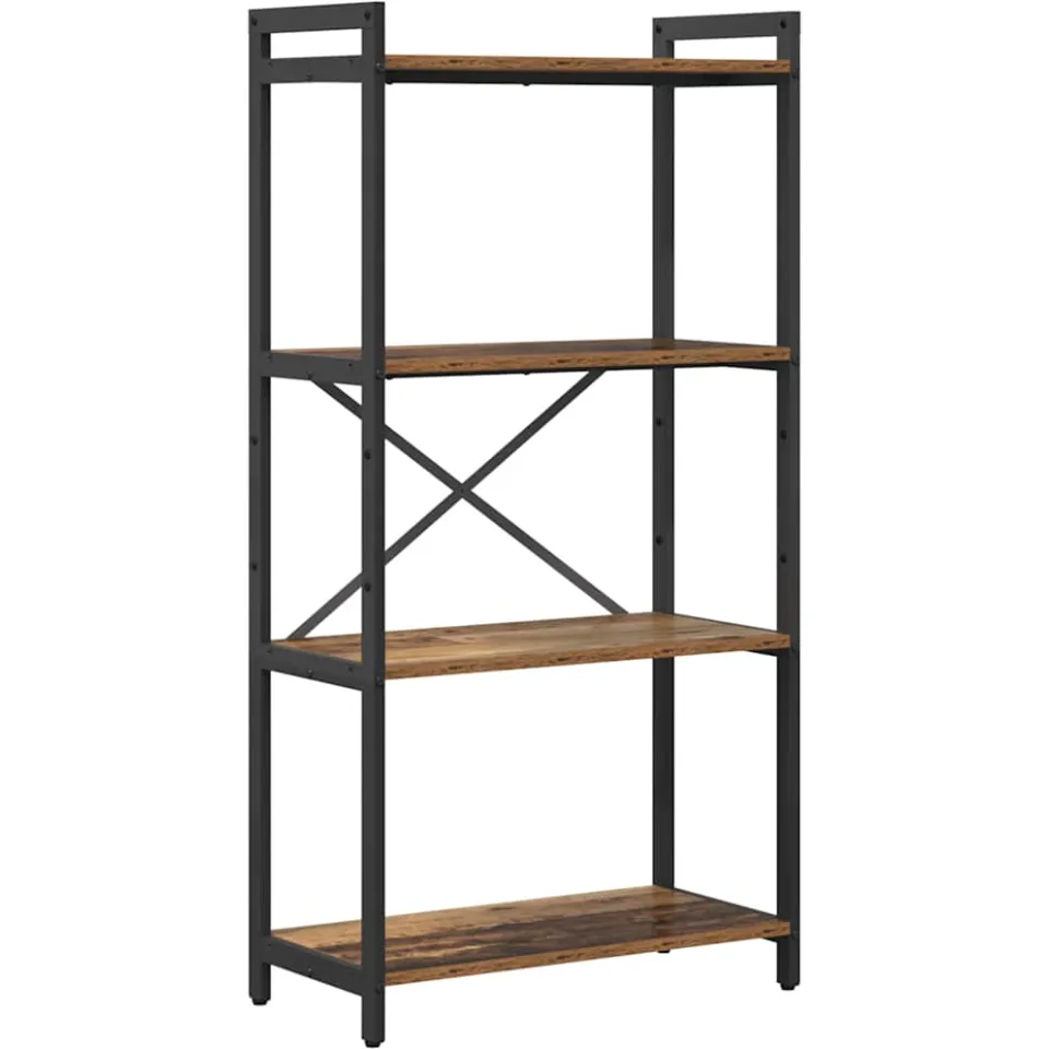vidaXL Boekenkast 60 x 30 x 120 cm Bewerkt hout Oud hout bruin, foto 3