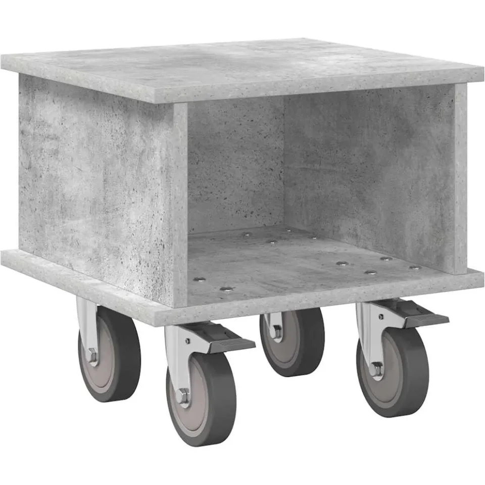 vidaXL TV-standaard 37 x 35 x 35 cm Beton Grijs Bewerkt hout, foto 3