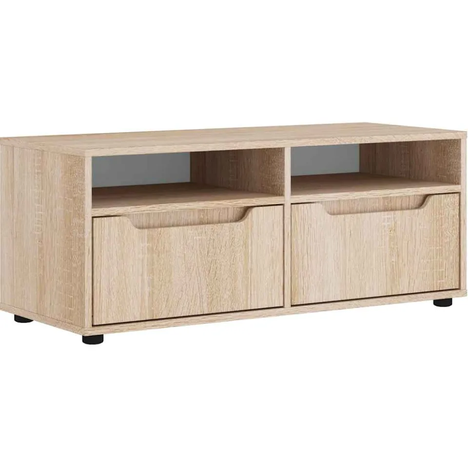 vidaXL Tv-meubel VISNES 100x40x38 cm bewerkt hout sonoma eikenkleurig, foto 3