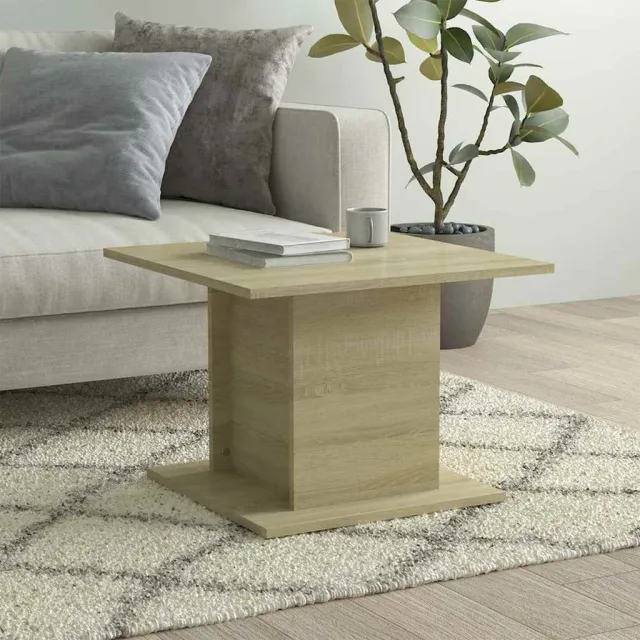 vidaXL Salontafel 55,5x55,5x40 cm bewerkt hout sonoma eikenkleurig, foto 2