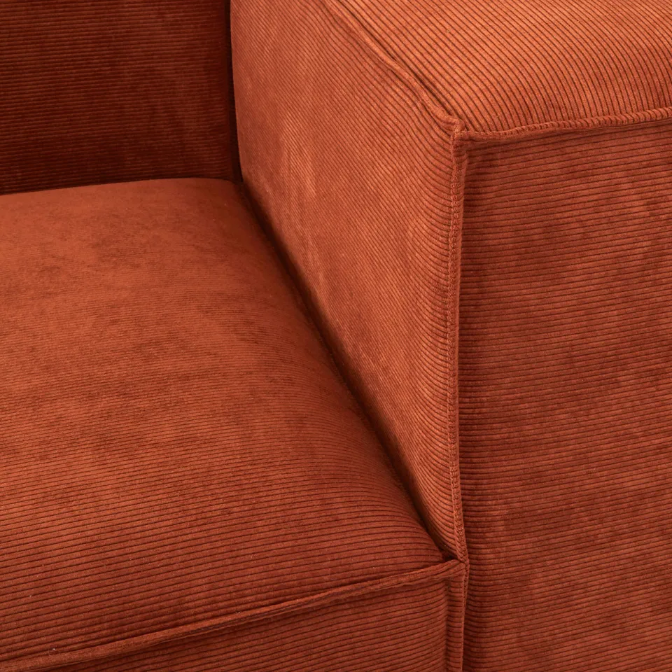 NOUS Living hoekbank Igor hoek rechts - terracotta, foto 8