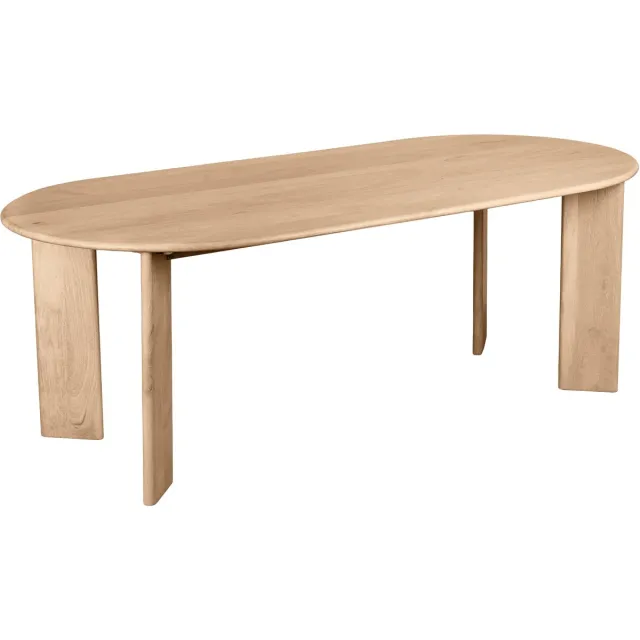 Lewis & Loft Eettafel Lila - Ovaal - 220 x 100 cm - FSC®-gecertificeerd mangohout - Naturel
