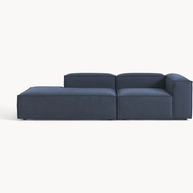 Westwing Collection Modulaire chaise longue Lennon Blauw