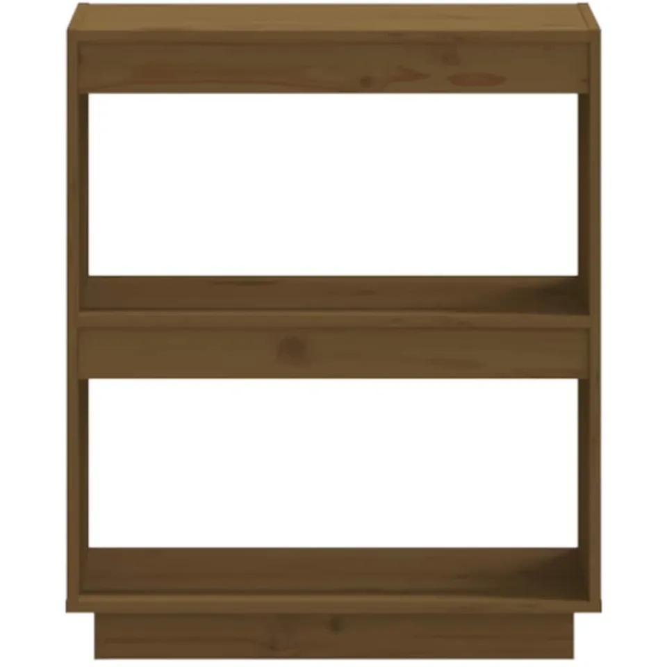vidaXL Boekenkast 60x35x71 cm massief grenenhout honingbruin bruin, foto 4