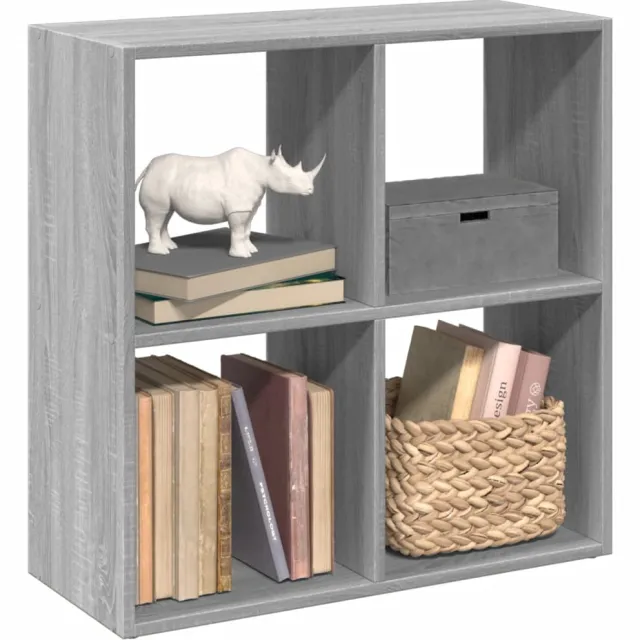 vidaXL Kamerscherm / boekenkast 69,5x29x69,5 cm hout grijs sonoma