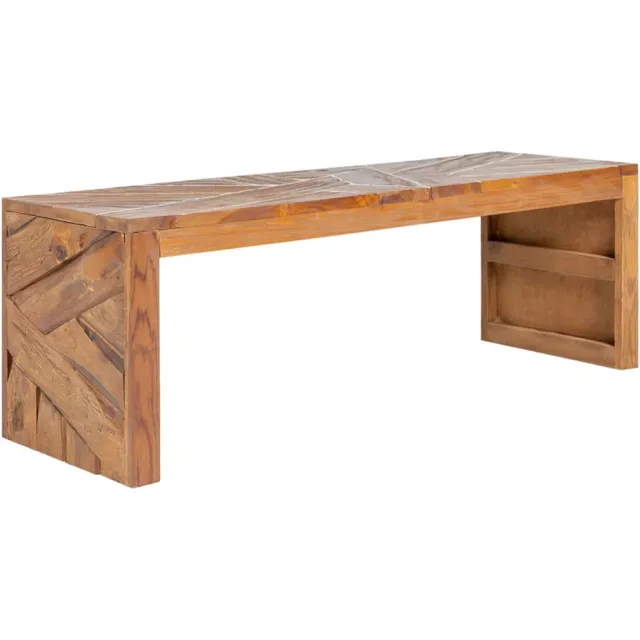 vidaXL Tv-meubel 110x60x38 cm massief teakhout Bruin