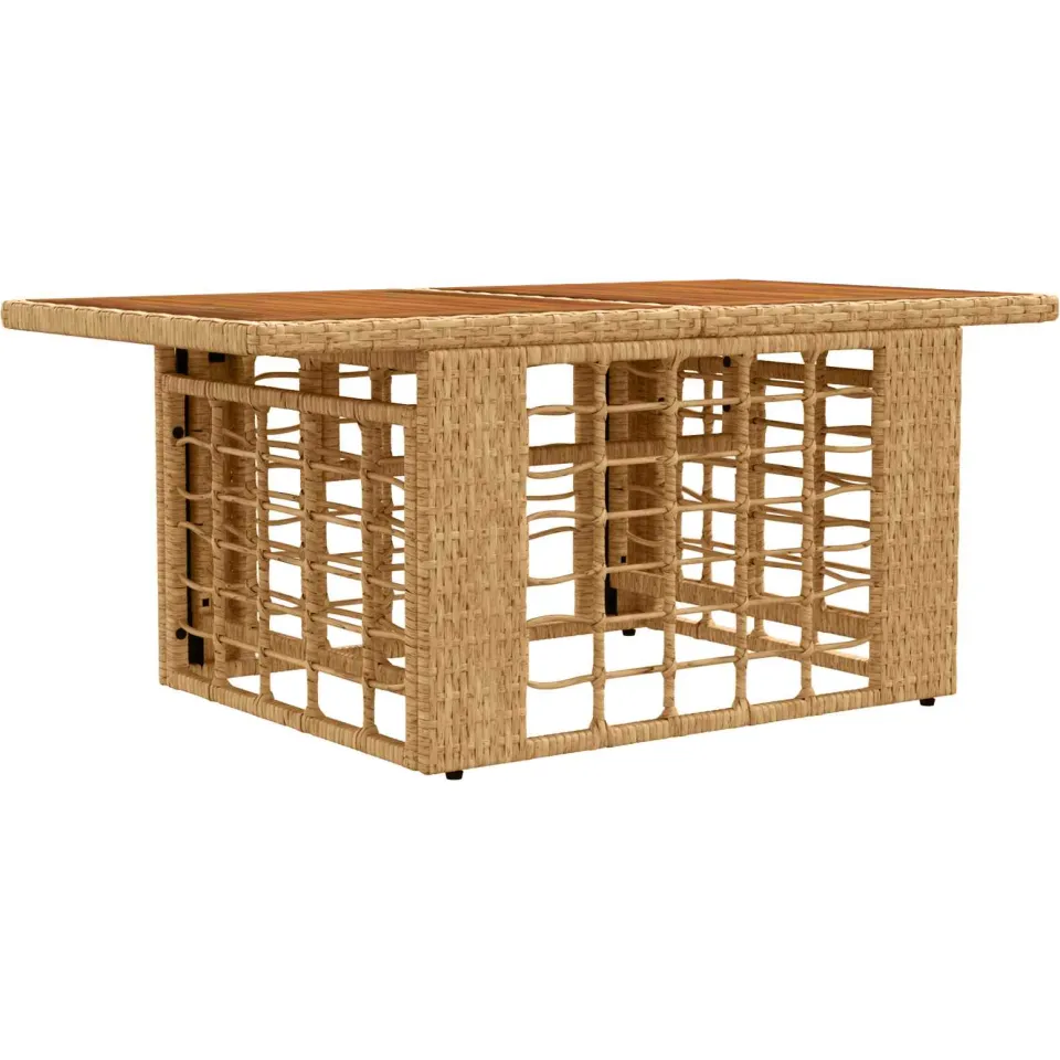 vidaXL Tuinstafel met opklapbare functie Naturel 100 x 55 x 37 cm, foto 3