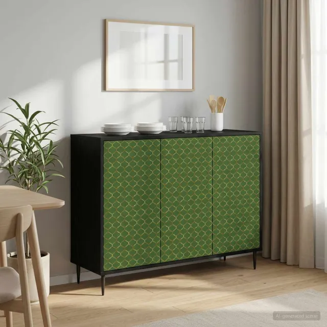 vidaXL Dressoir GELEEN Zwart eiken 102 x 33 x 76 cm Bewerkt hout