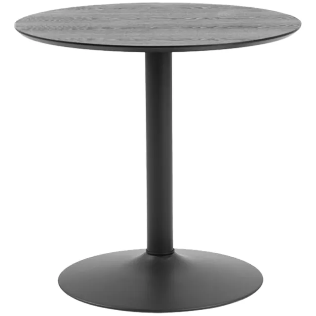 Lisomme Vino houten tafel zwart - Ø 80 cm