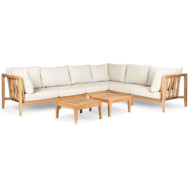Belito Daan XL Loungeset | Teakhout | 320x245 cm | Nr. 11 incl. Vierkante Tafel