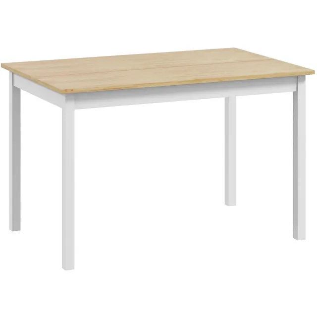Homona Eettafel - Voor 4 personen - 120 x 75 x 75 cm - Natuur/Wit Multi